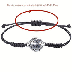 Sports Fan Adjustable Bracelet - Unisex Baseball Football Volleyball