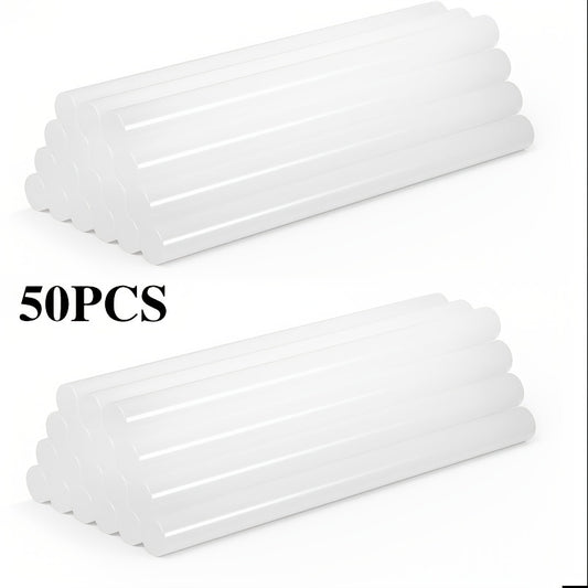 50pcs Hot Glue Gun Stick Transparent DIY Jewelry Glue Strip