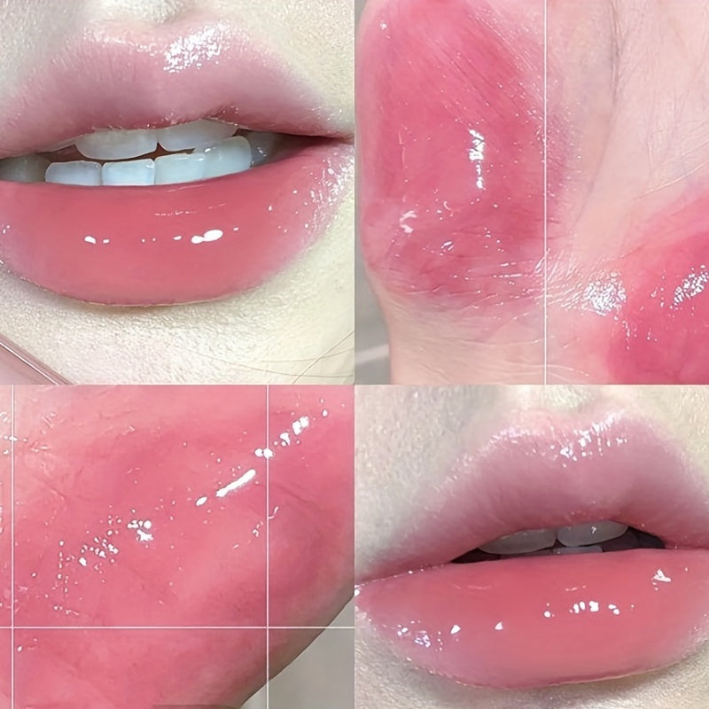 Jelly Moisturizing Lip Gloss Hydrating Lip Plumping Pearlescent