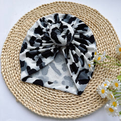 Baby Leopard Print Headband Soft Hat for Newborns