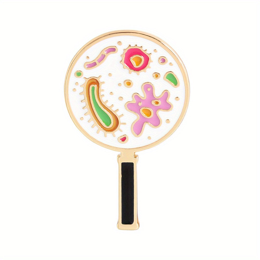 Microbial Bacteria Brooch For Clothing Bags Jackets Hat