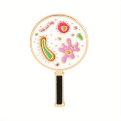 Microbial Bacteria Brooch For Clothing Bags Jackets Hat