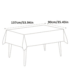 Waterproof Plastic Tablecloth Style Household Table Cover