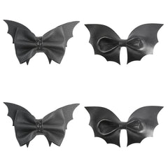 Party Leather Bow Hair Clips Bat Wings Bows Hairpin Hair Grips