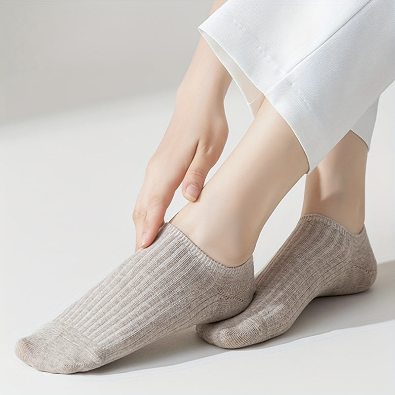 5 Pairs Soft Lightweight Ankle Socks Women's Stockings & Hosiery