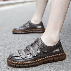 Men's Hook and Loop Fastener Sandals for Hiking