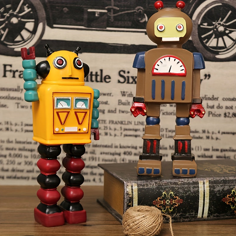 American Retro Robot Model Ornaments Home Living Room TV Cabinet Decor