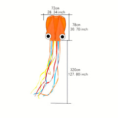 Creative Octopus Kite With Long Tail for Outdoor Fun