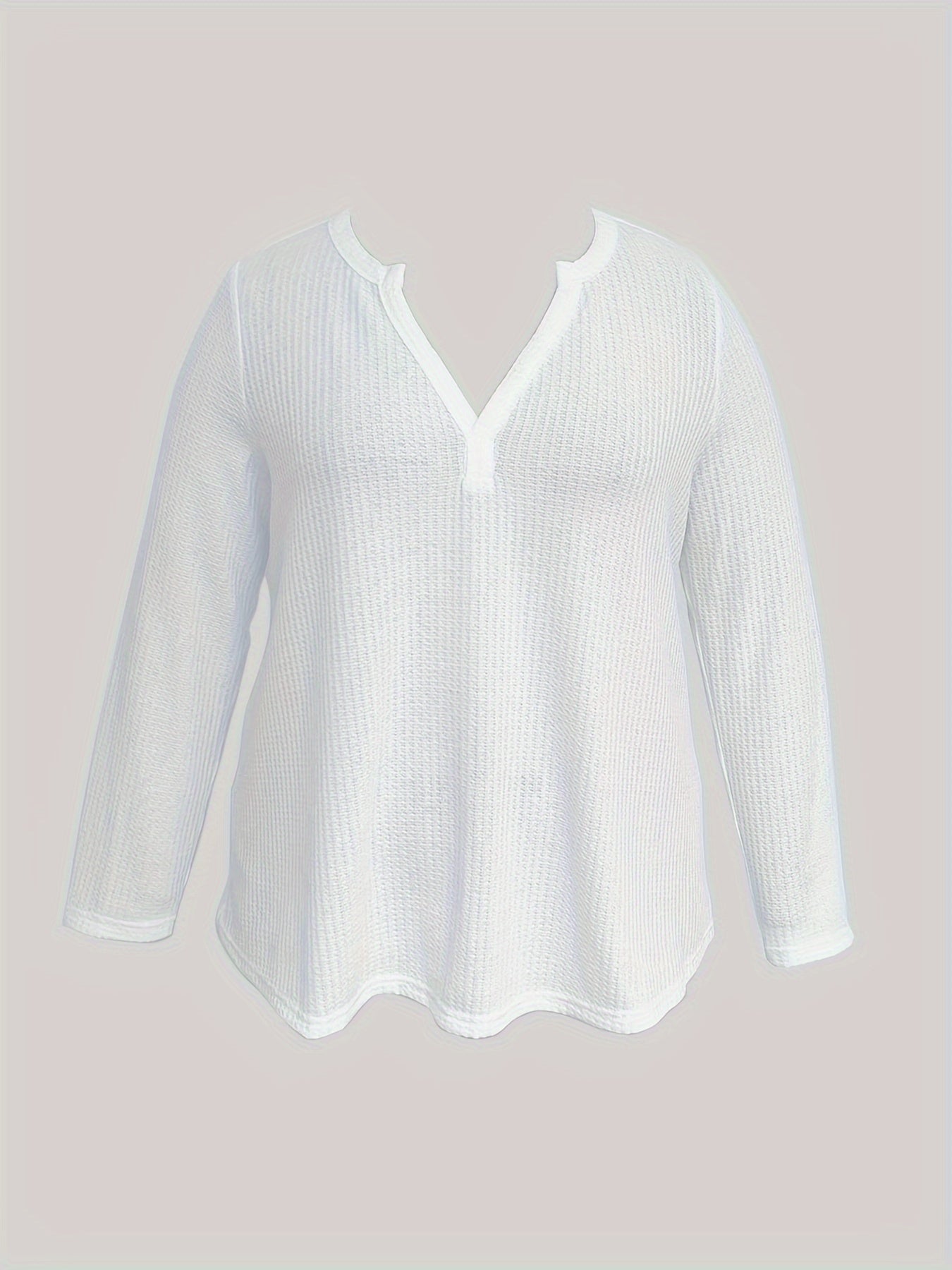 Solid Long Sleeve Knit Top