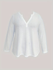 Solid Long Sleeve Knit Top