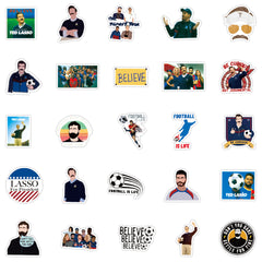 Soccer Coach Stickers 50pcs Waterproof Decals for Children Teens Girls