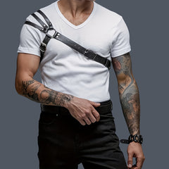 Men's Gothic Performance PU Leather Harness