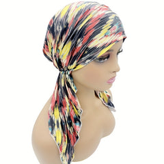 Snake Pattern Print Head Scarf Unisex Stretchy Head Wrap