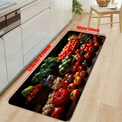 Pepper Pattern Rug Fruit Vegetable Floor Mat Polyester Carpet