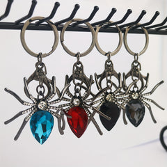 Crystal Spider Animal Keychain for Bag Backpack Wallet Car Keys