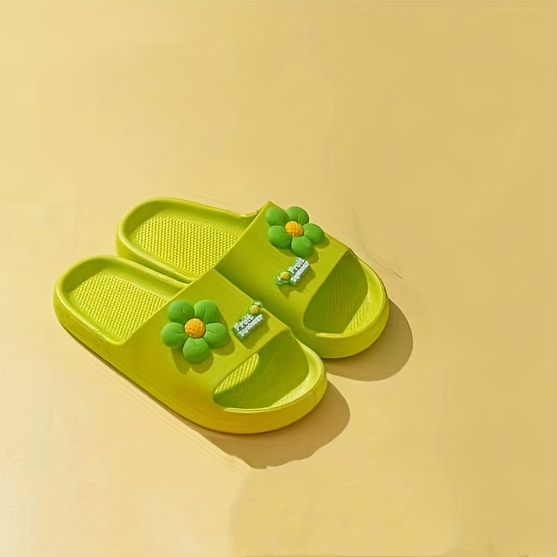 JIAGEYA Flower Slippers For Boys Lightweight Indoor Slippers