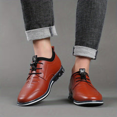 Men's Round Toe Formal Shoes Wear resistant Non Slip Smart Casual Shoes