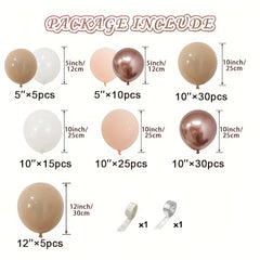 140pcs Nude Blush Balloon Garland Kit for Party Decoration