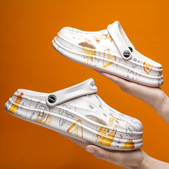 Men's Casual Slip On Clogs Outdoor Anti-skid Platform Beach Shoes