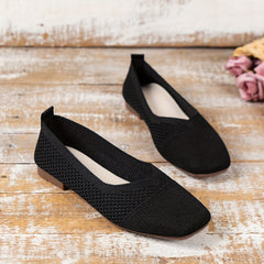 Women's Breathable Slip On Flat Walking Shoes Lightweight