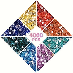 200pcs Diamond Painting Beads 20 Colors 4000 Drills 5D Accessories