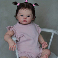 BZDOLL 19in Silicone Reborn Doll, Realistic Appearance, Visible Veins, 3D Skin
