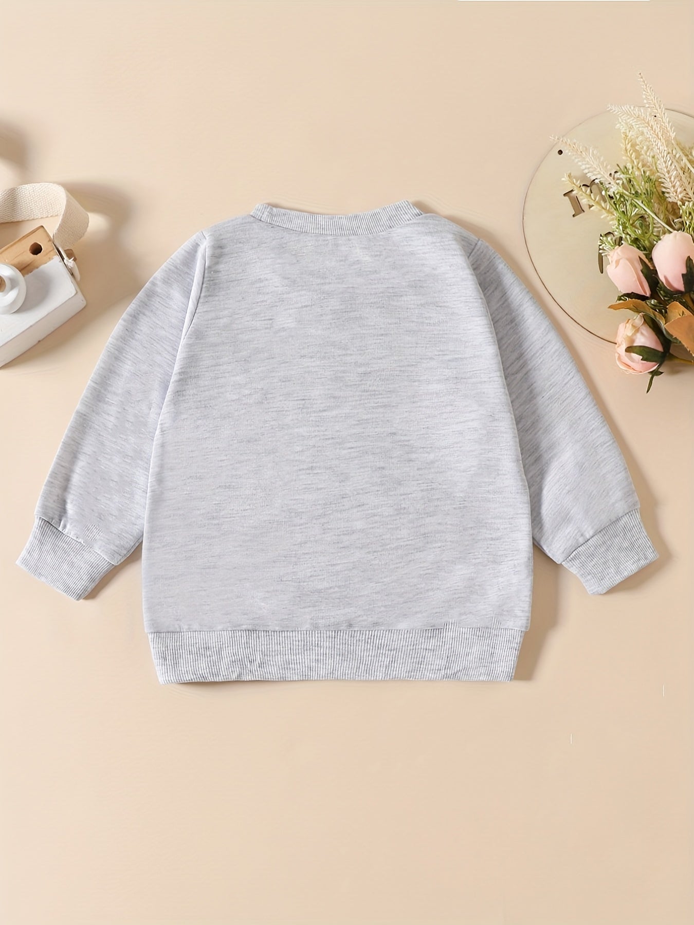 Girls Funny Letter Print Sweatshirt Long Sleeve Casual Pullover Top