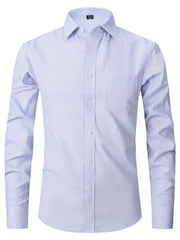 Men's Classic Button Up Shirt for Business Occasion