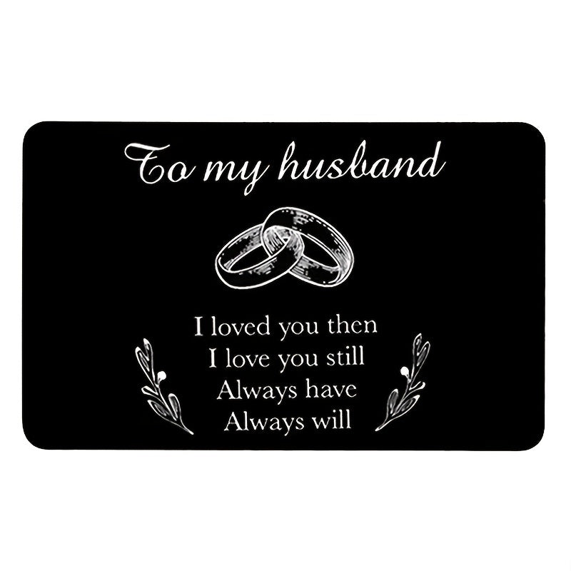 Alloy Card Love Note Christmas Gift To Husband