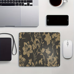 Dark Flower & Grass Small Desktop Mouse Pad Office Home Computer Accessories Pad