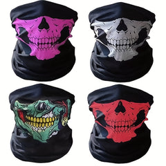 Halloween Skull Bandana Headband Seamless Elastic Athletic Face Mask