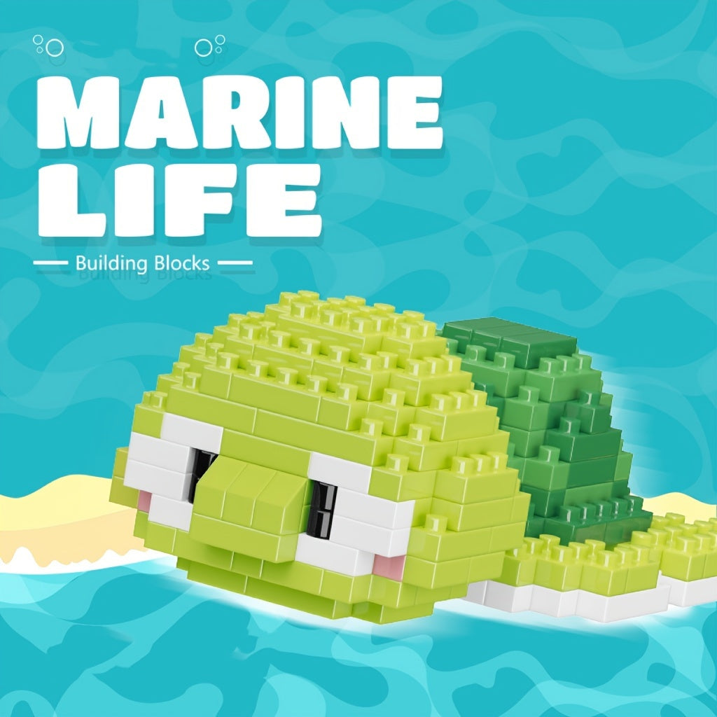 Marine Animal Building Blocks Set Educational Toy