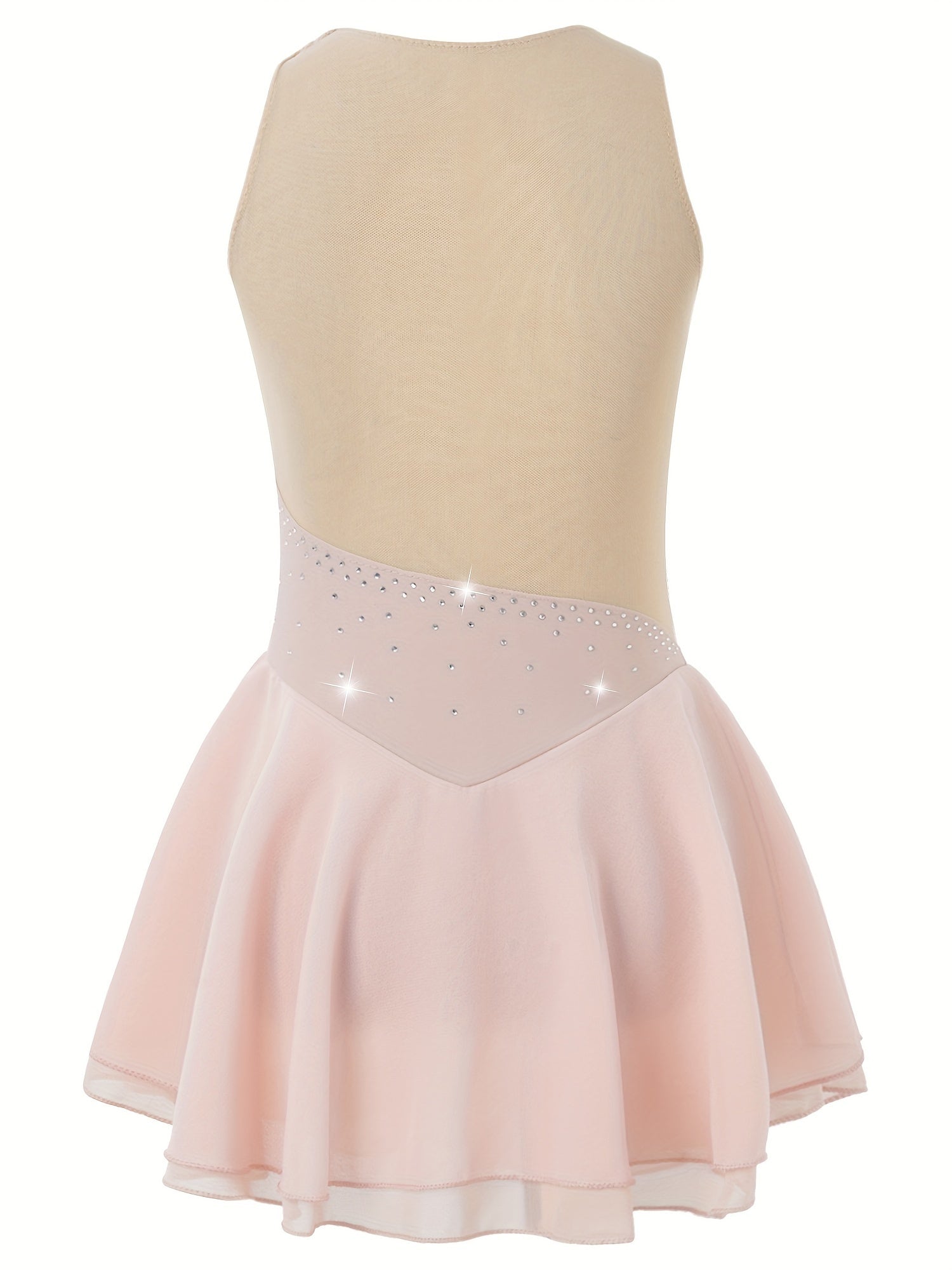 Girls Sleeveless Dance Skating Dress