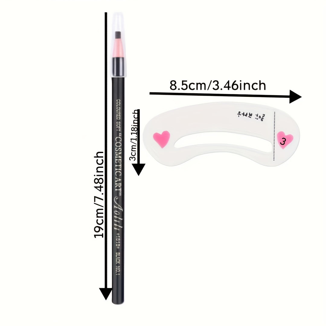 Waterproof Drawstring Eyebrow Pencil Smudge Proof Wooden Hard Refill