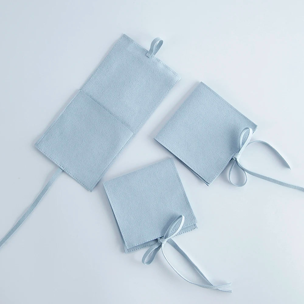 5pcs Microfiber Jewelry Pouches Wedding Christmas Storage Bag