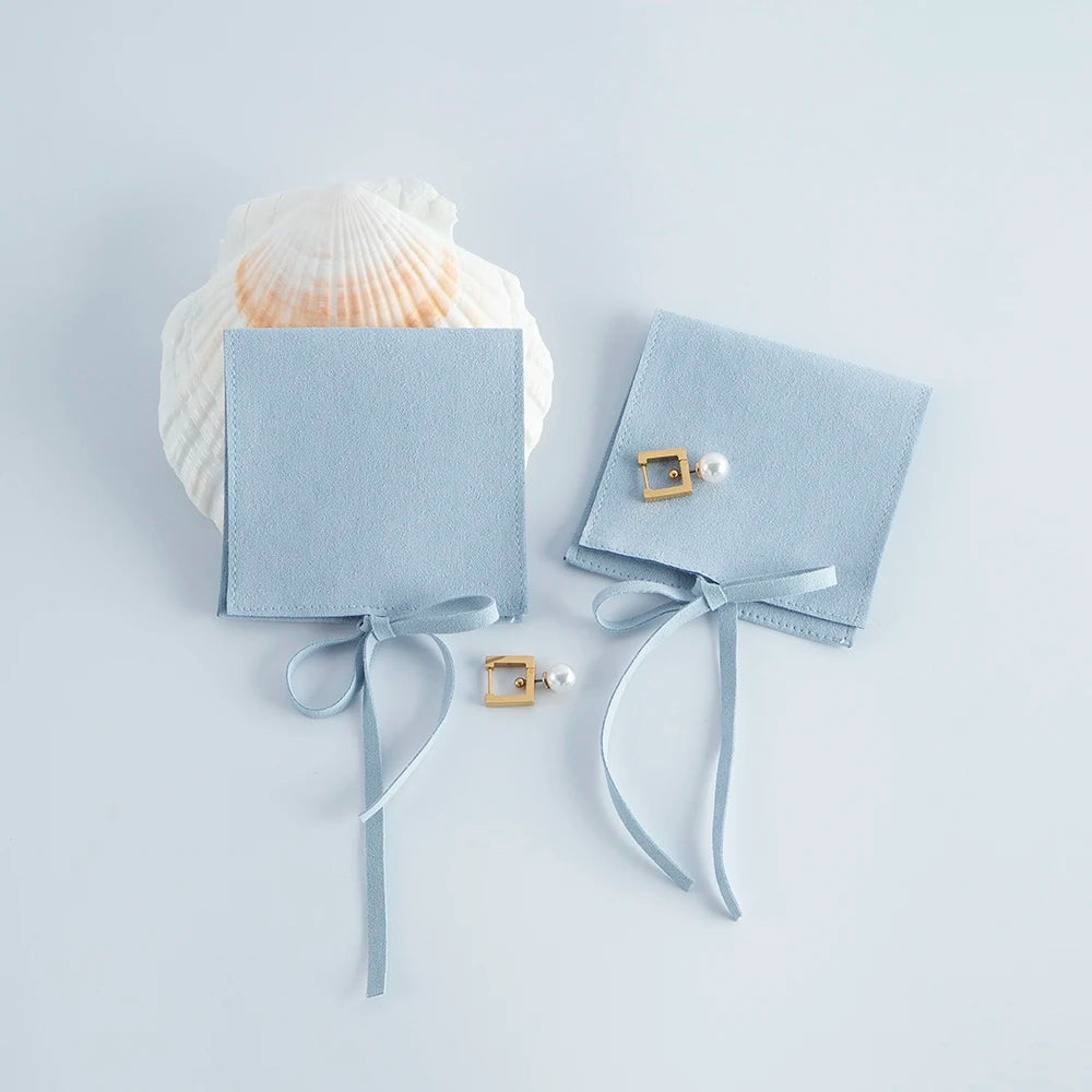 5pcs Microfiber Jewelry Pouches Wedding Christmas Storage Bag
