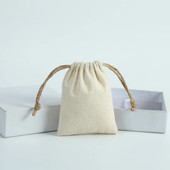 5pcs Burlap Jewelry Organizer Gift Bags 8x10cm Earrings Display Pouches