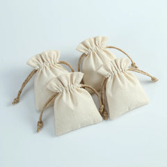 5pcs Burlap Jewelry Organizer Gift Bags 8x10cm Earrings Display Pouches