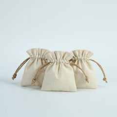 5pcs Burlap Jewelry Organizer Gift Bags 8x10cm Earrings Display Pouches