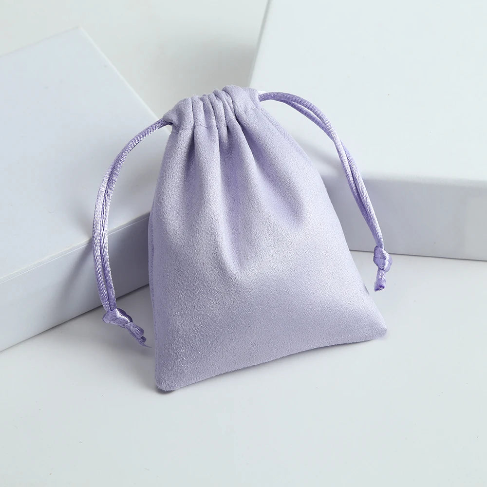 5pcs Flannel Jewelry Bags Christmas Wedding Candy Bags Party Decoration