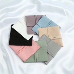 5pcs Microfiber Velvet Gift Bags Jewelry Organizer Wedding Earrings Necklace Pou
