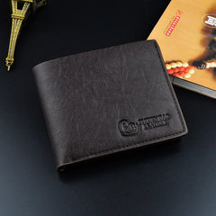 5pcs Men PU Letter Prints Foldable Short Wallet