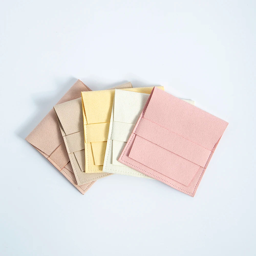 5pcs Microfiber Envelope Pouches for Jewelry Wedding Party Tarot Organizer