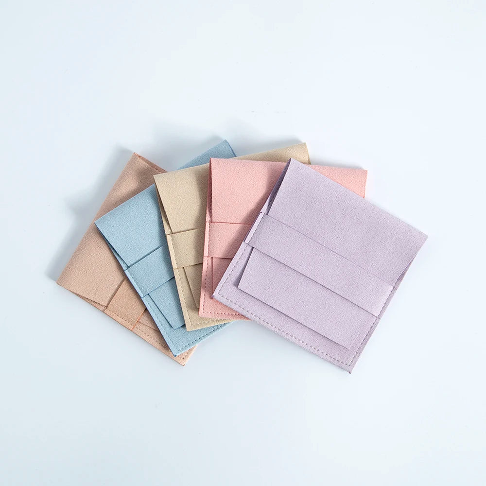 5pcs Microfiber Envelope Pouches for Jewelry Wedding Party Tarot Organizer