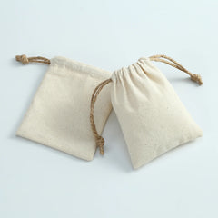 5pcs Cotton Jewelry Bags Necklace Earring Ring Pouch Wedding Party Gift Bag