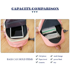 5pcs Kids School Backpack Bookbag Laptop Bag For Girls