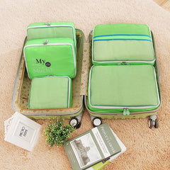 5pcs/Set Luggage Packing Cube Organizer Nylon Travel Pouch Set 4colors