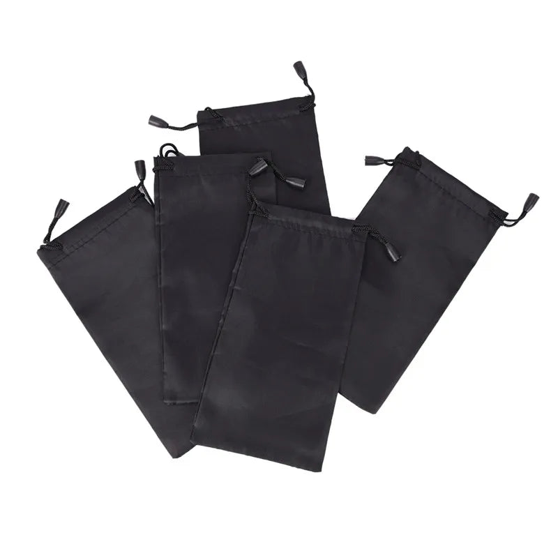 5pcs Soft Cloth Glasses Bag Sunglasses Case Waterproof Dustproof Eyeglasses Pouc
