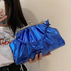 Vintage Chain Women Shoulder Crossbody Bag PU Leather Handbags