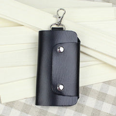 6 Colors Keys holder Organizer Manager leather Buckle key wallet case